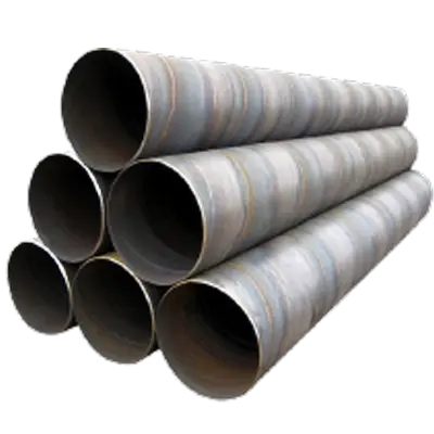 تصویر مجموعه لوله‌های اسپیرال فولادی آماده حمل